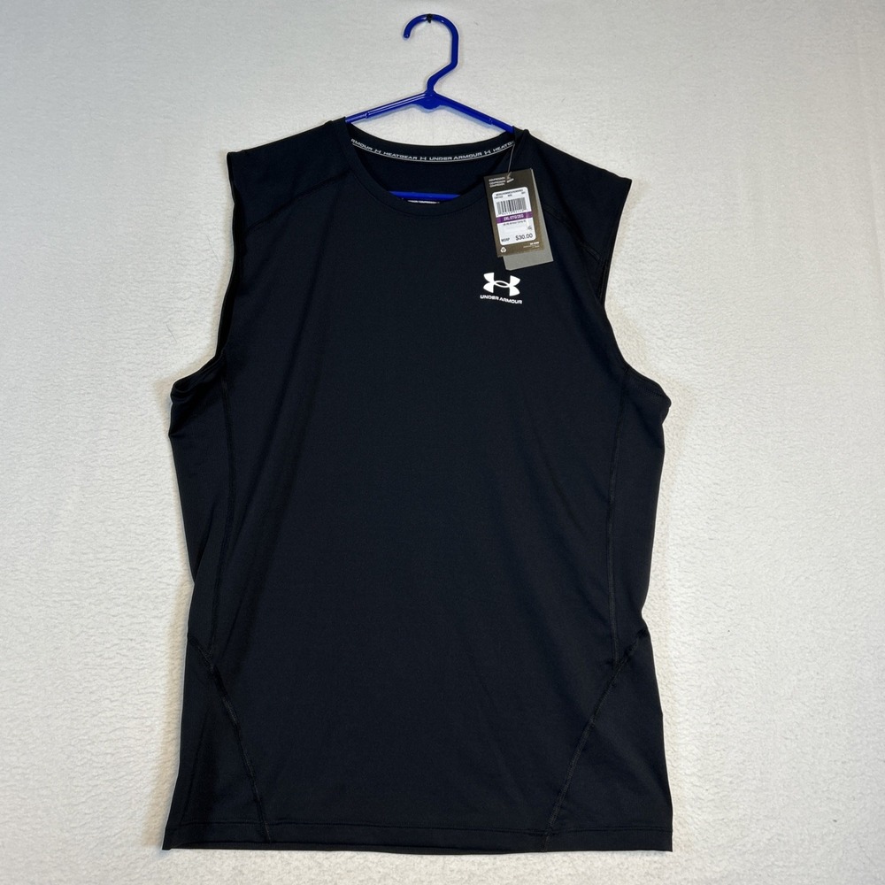 Under Armour HeatGear Comp SL Compression Tank Sleeveless Black 2XL 1361522